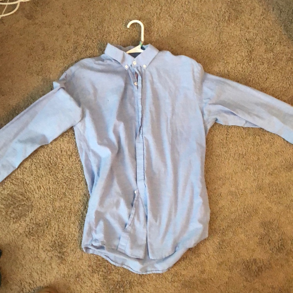 Steel and jelly button down